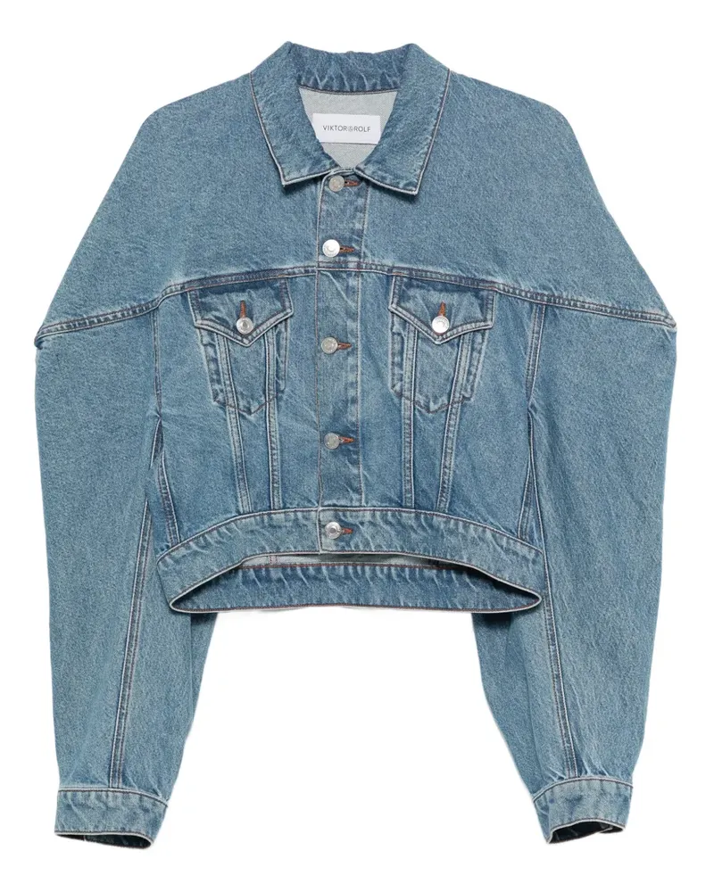 Viktor & Rolf Gekürzte Jeansjacke - Blau Blau