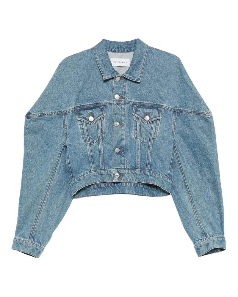 Viktor & Rolf Gekürzte Jeansjacke - Blau Blau