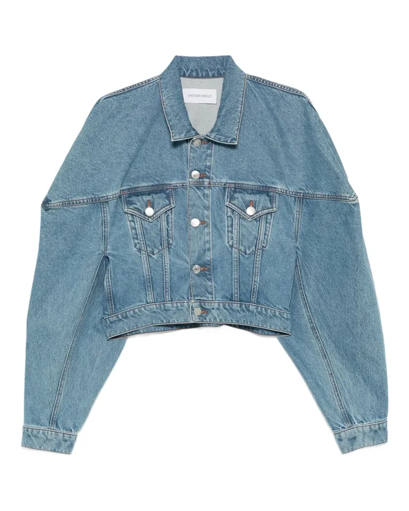 Viktor & Rolf Gekürzte Jeansjacke - Blau Blau