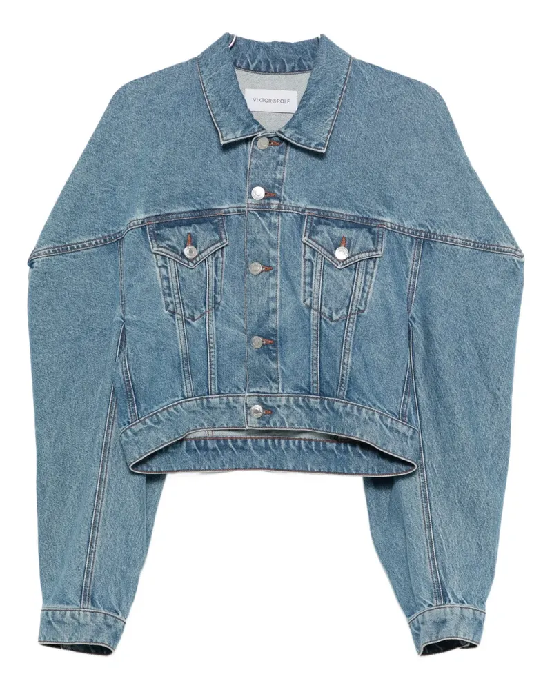 Viktor & Rolf Gekürzte Jeansjacke - Blau Blau