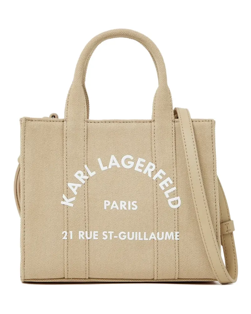 Karl Lagerfeld Rechteckige mini Rue St-Guillaume Tote Bag - Nude Nude