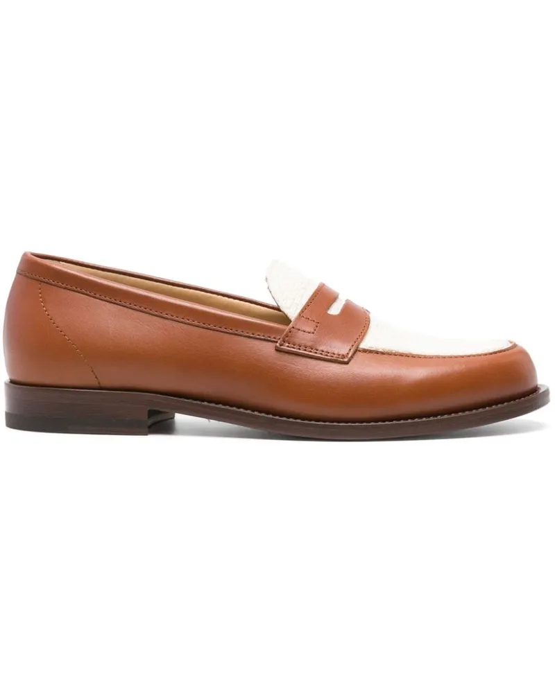Scarosso Zweifarbige Loafer - Braun Braun