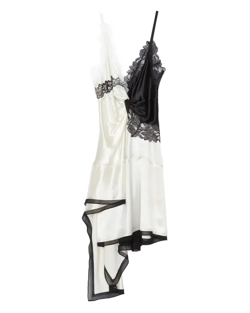 3.1 phillip lim Asymmetrisches Spaghettikleid - Weiß Weiß