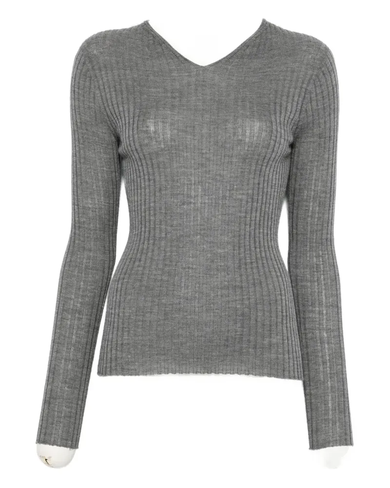 Liviana Conti Lara ribbed sweater - Grau Grau