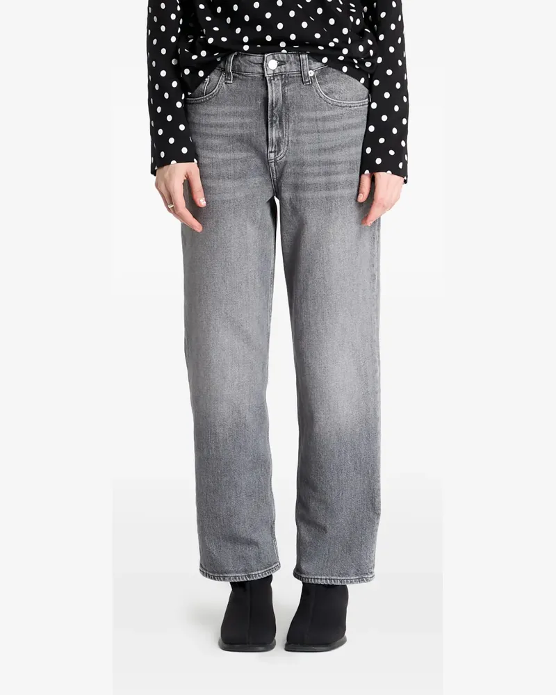 Tommy Hilfiger Gerade Layla Jeans mit hohem Bund - Grau Grau