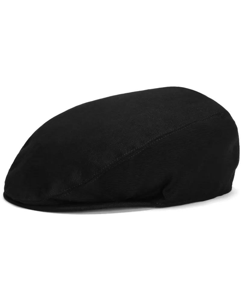 Dolce & Gabbana Hut mit Logo-Schild - Schwarz Schwarz