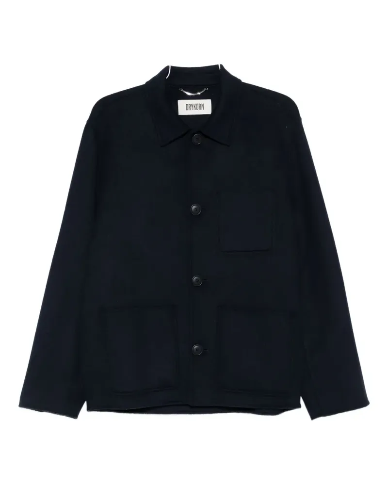 Drykorn Jacke mit aufgesetzten Taschen - Blau Blau