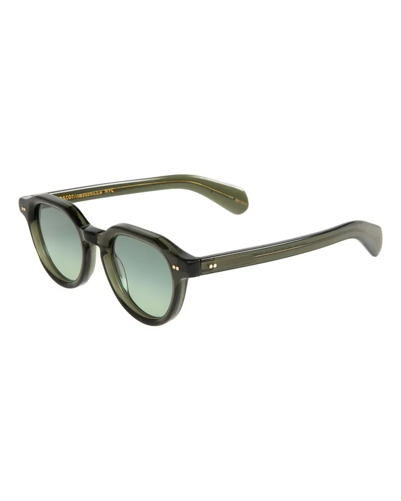 MOSCOT Bjorn Sonnenbrille mit rundem Gestell - Grün Grün