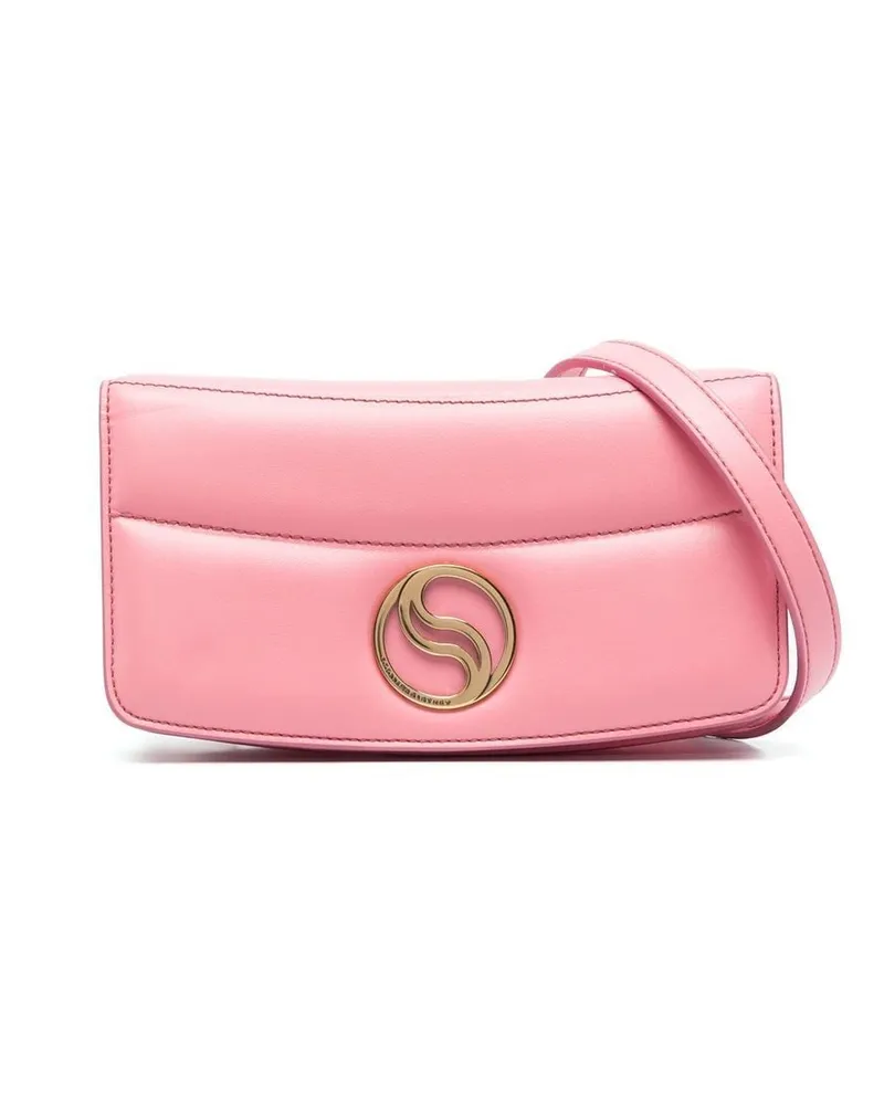 Stella McCartney Gesteppte S-Wave Schultertasche Rosa