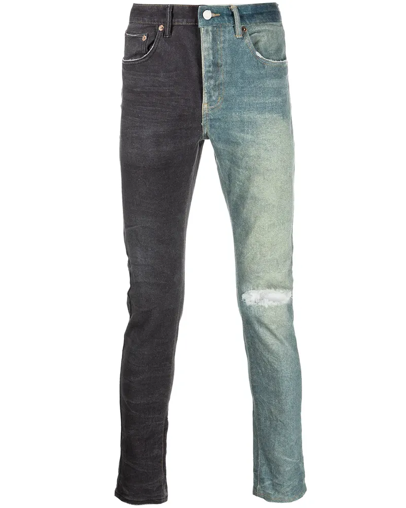 PURPLE BRAND Jeans im Distressed-Look - Blau Blau
