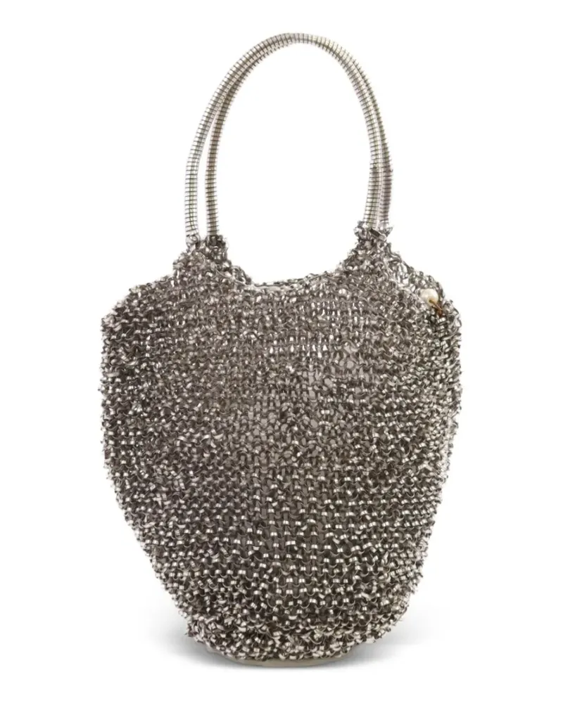 ANTEPRIMA Gewebter Shopper - Silber Silber