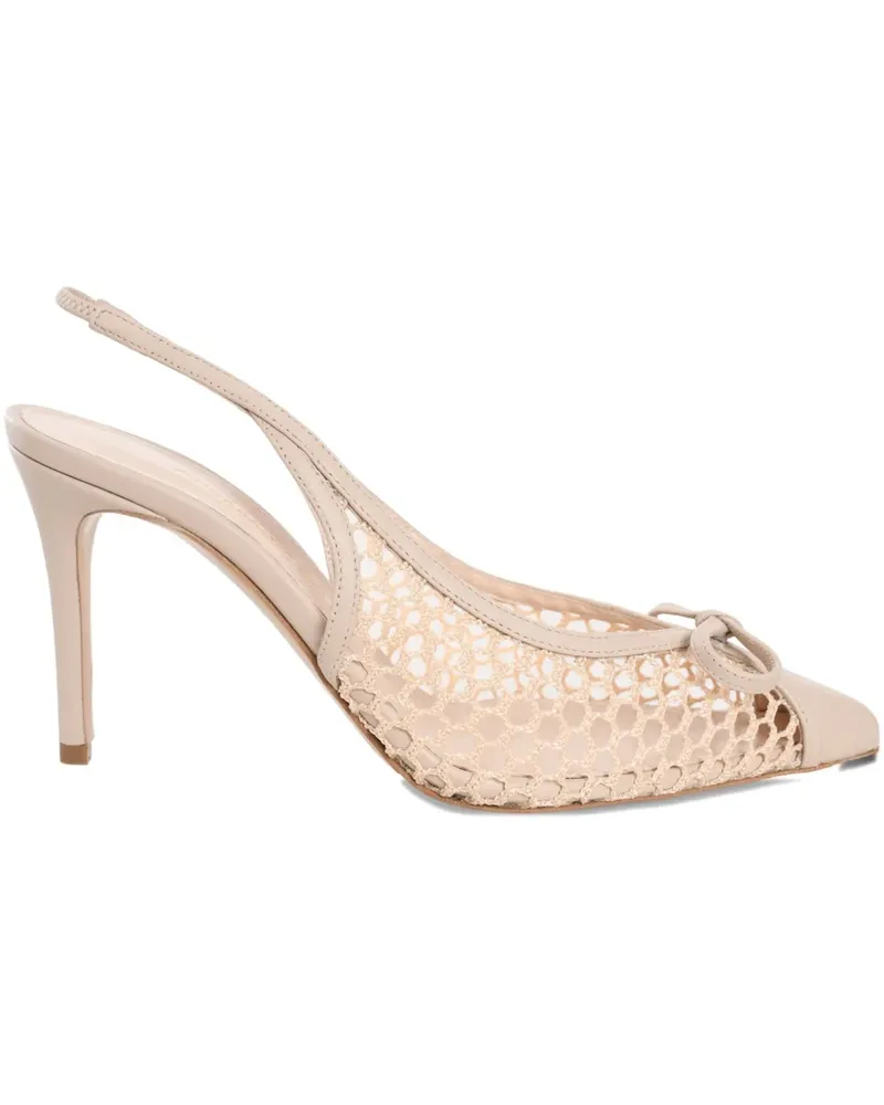 Andrea Wazen Pumps mit Schleife 85mm - Nude Nude