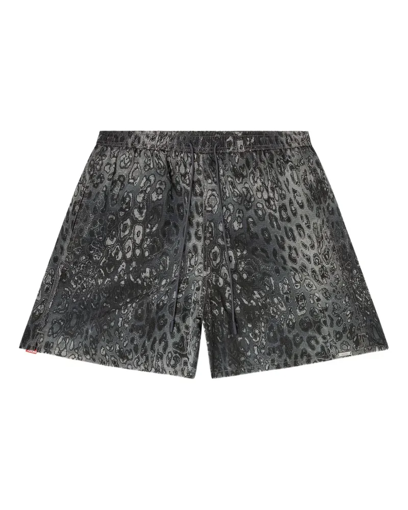 Diesel animal-print drawstring swim shorts - Grau Grau