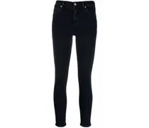 Halbhohe Cropped-Skinny-Jeans