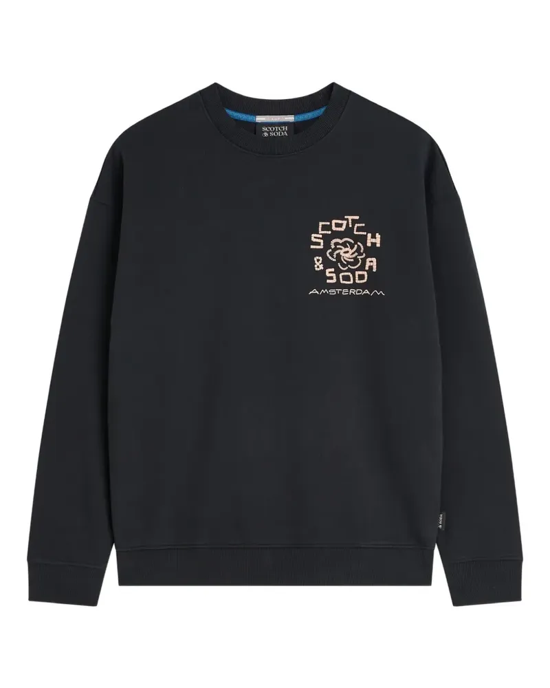 Scotch&Soda logo-print sweatshirt - Schwarz Schwarz