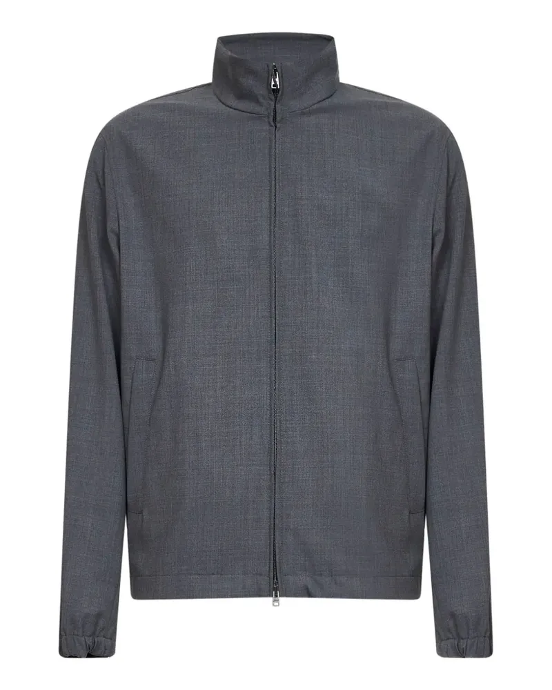 Herno zip-up stand-collar jacket - Grau Grau