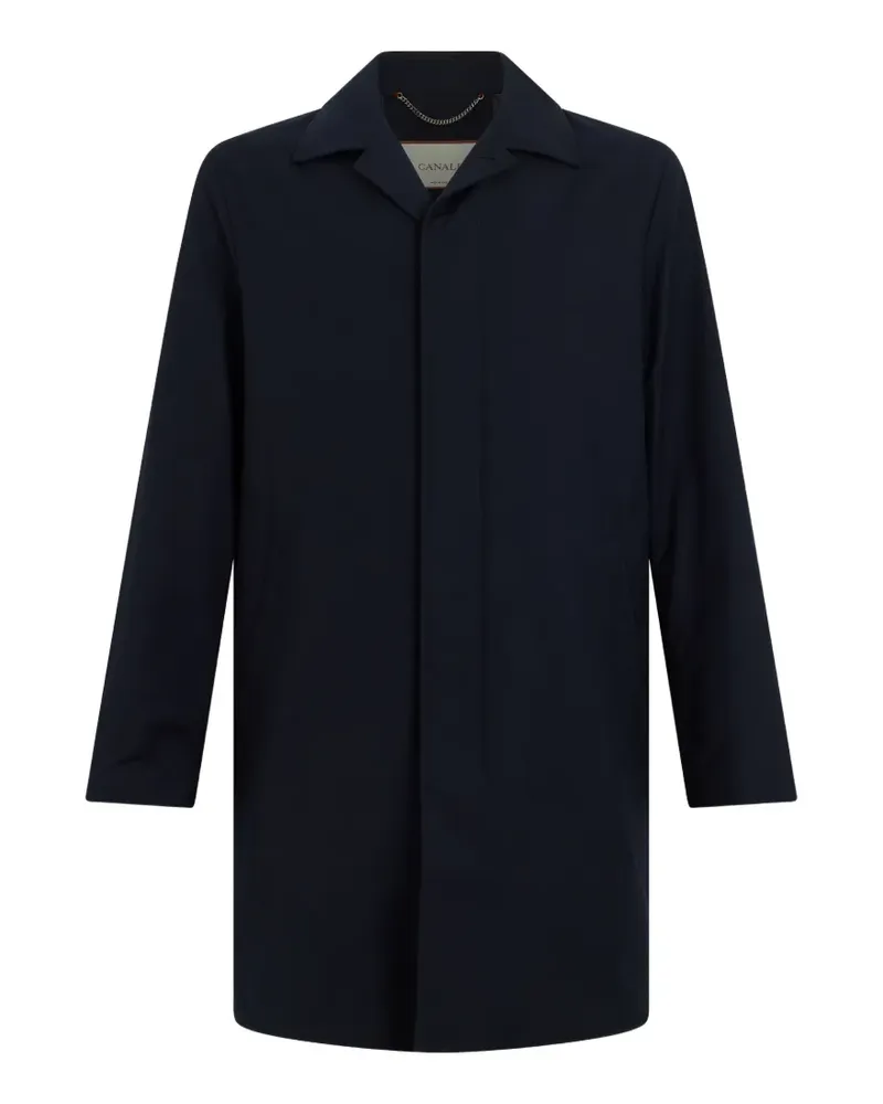 Canali concealed-fastening coat - Blau Blau