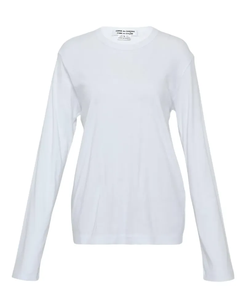 Comme des Garçons Teiban Langarmshirt - Weiß Weiß
