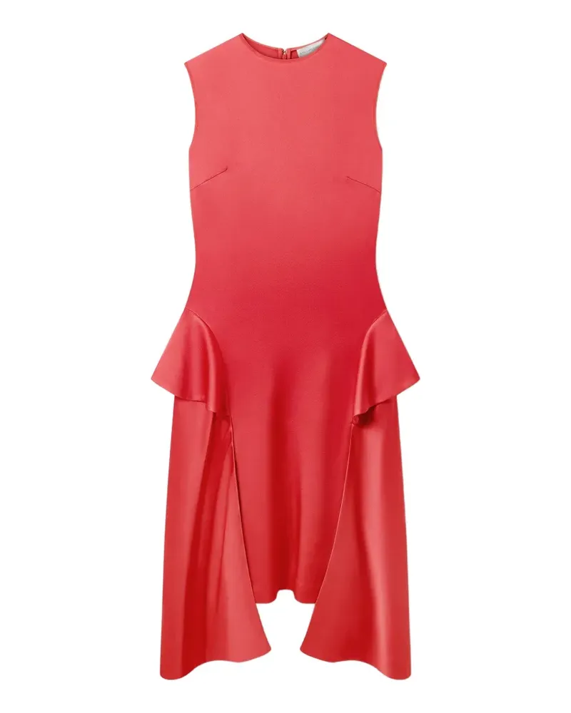 Stella McCartney Drapiertes Midikleid aus Satin - Rot Rot