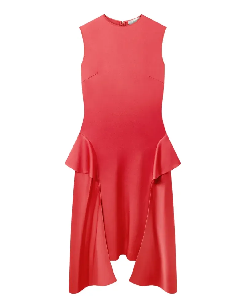 Stella McCartney ruffled-trim asymmetric dress - Rot Rot