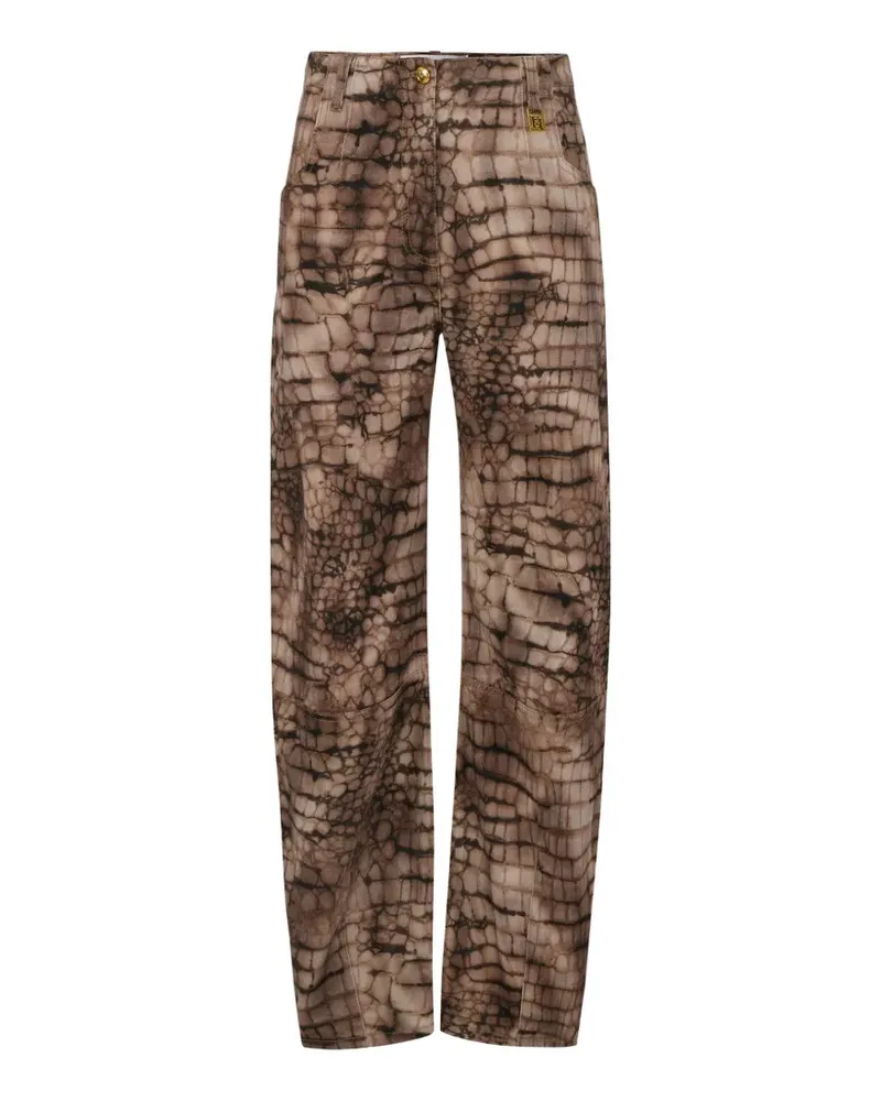 Elisabetta Franchi Jeans mit Prägung - Braun Braun