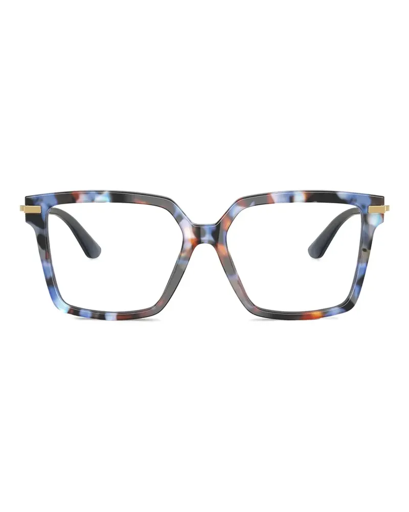 Dolce & Gabbana Eckige DG3397 Brille in Schildpattoptik - Blau Blau