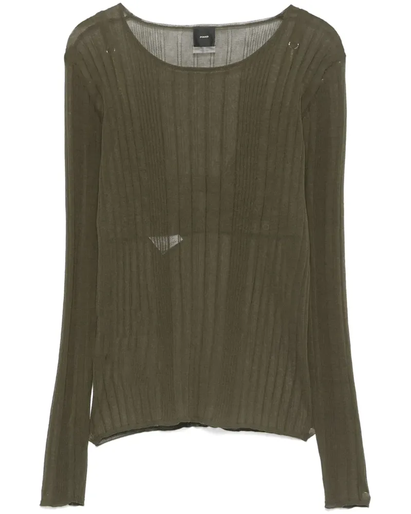 Pinko Semi-transparentes Oberteil - Grün Grün