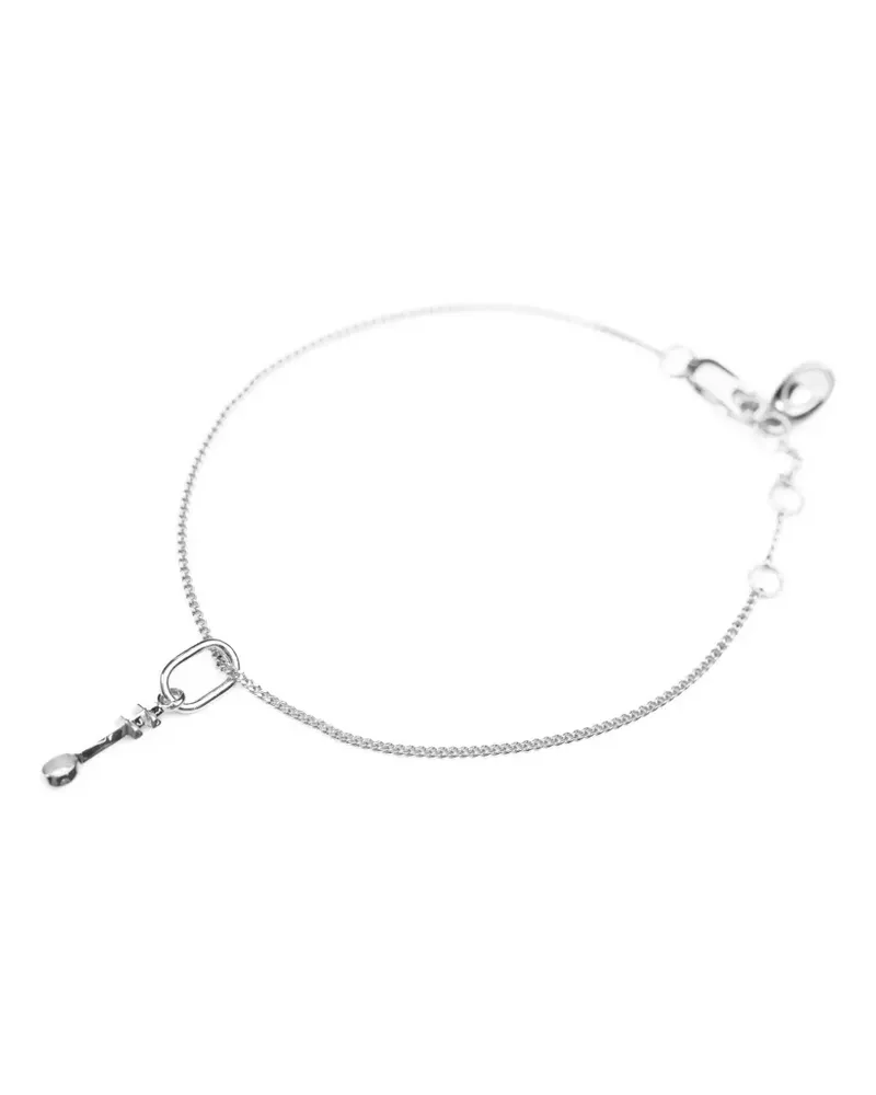 CAPSULE ELEVEN Halskette mit Schloss und Schlüsselanhänger - Silber Silber