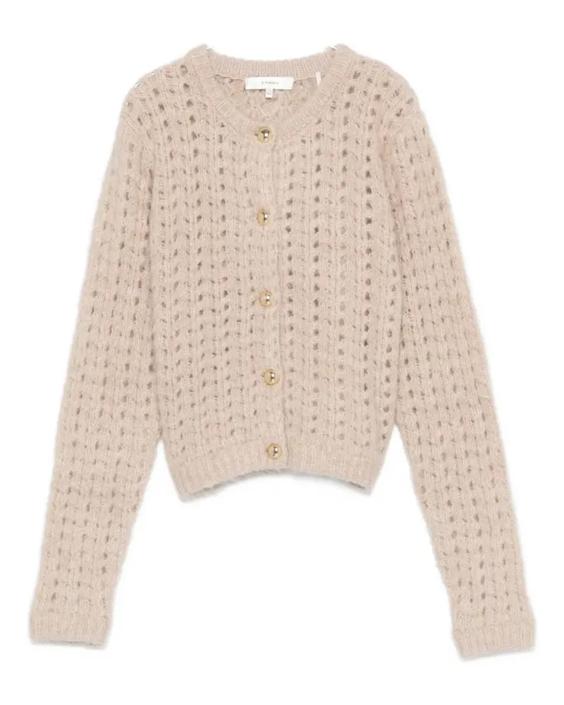 Frame Denim cable-knit cardigan - Nude Nude