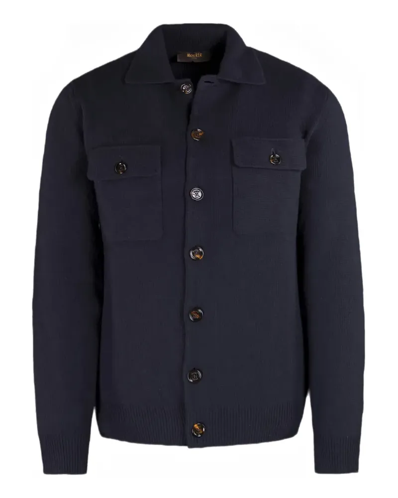 MOORER Geknöpfter Allyn Cardigan mit aufgesetzten Taschen - Rot Rot