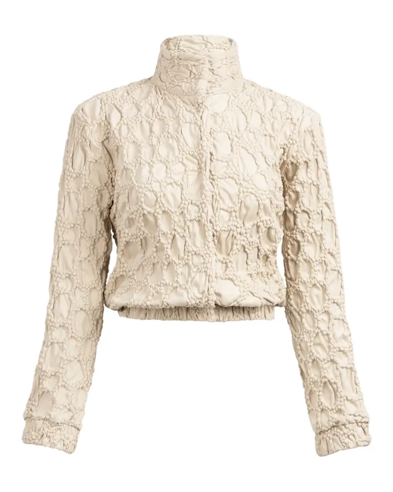 Silvia Tcherassi Zalta smocked jacket - Nude Nude