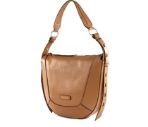Lockere Fedora Schultertasche - Braun