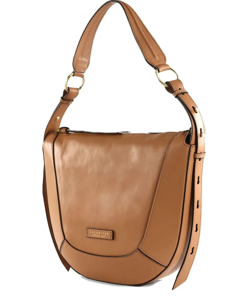 The Bridge Lockere Fedora Schultertasche - Braun Braun