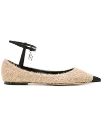 Elisabetta Franchi Ballerinas im Metallic-Look Gold