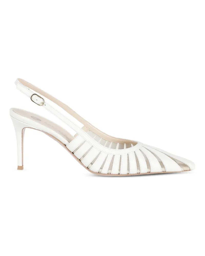 FESTA Milano Sunny cut-out slingback heeled pumps - Weiß Weiß