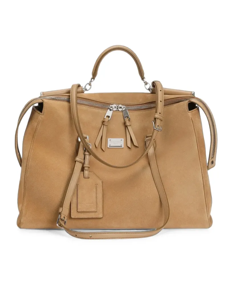 Dolce & Gabbana Vittoria Handtasche aus Leder - Nude Nude