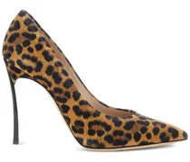 Malesia Stiletto-Pumps mit Leoparden-Print - Nude