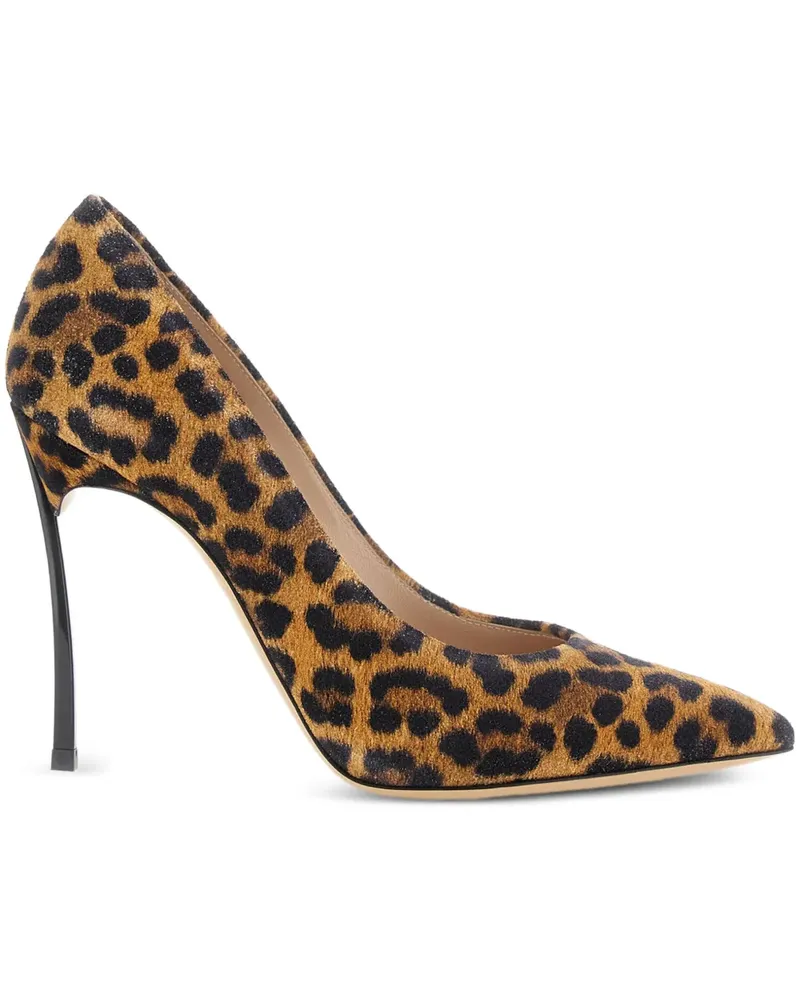 Casadei Malesia Stiletto-Pumps mit Leoparden-Print - Nude Nude