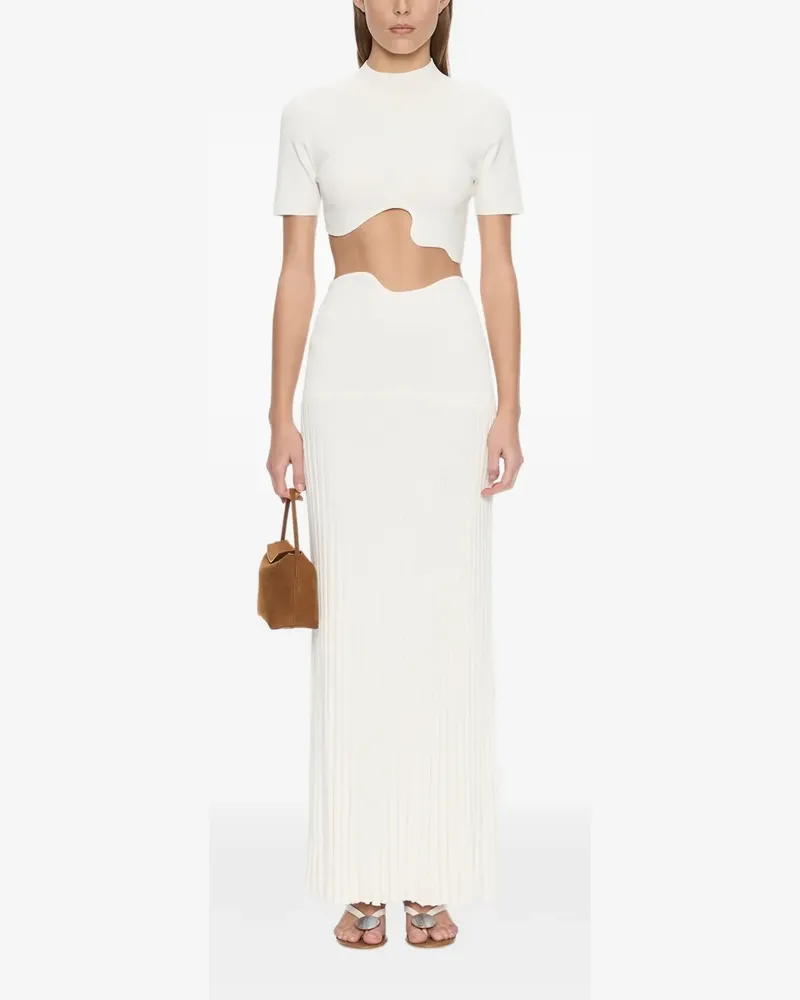 Christopher Esber Maparadita pleated maxi skirt - Weiß Weiß
