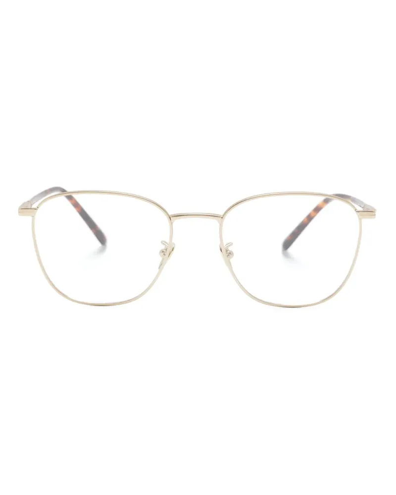 Giorgio Armani Eckige Brille mit Logo-Gravur - Braun Braun
