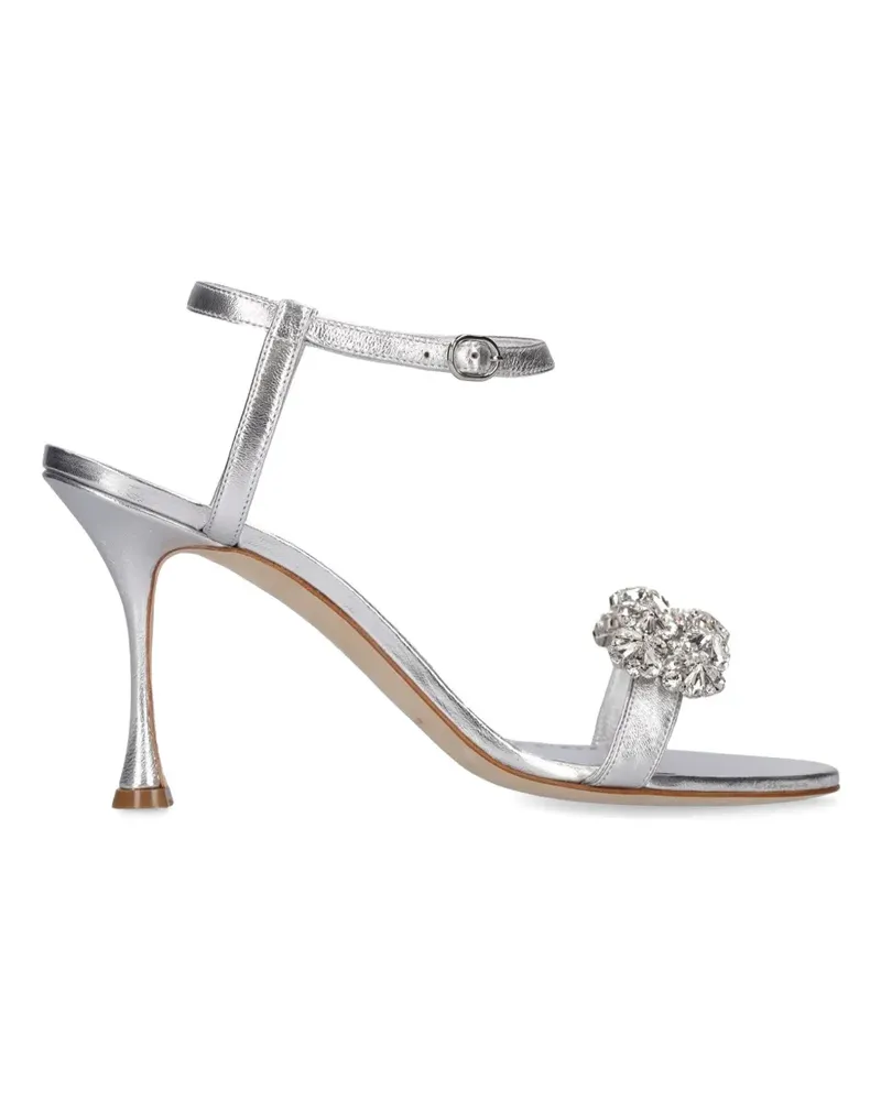 Manolo Blahnik crystal-embellishment sandals - Silber Silber