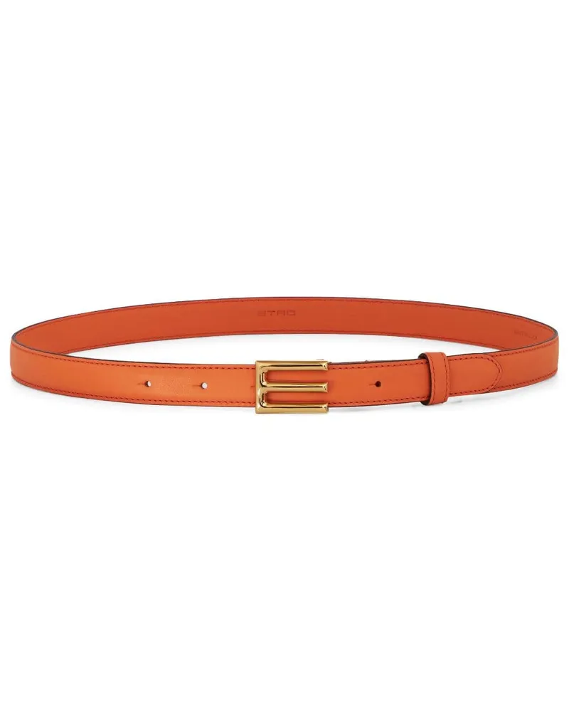 Etro Gürtel mit Logo-Schnalle - Orange Orange