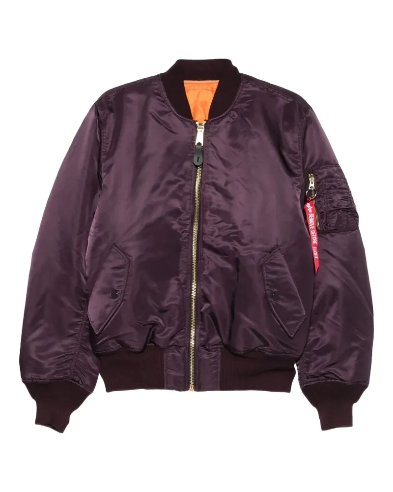 Alpha Industries zip-up bomber jacket - Violett Violett