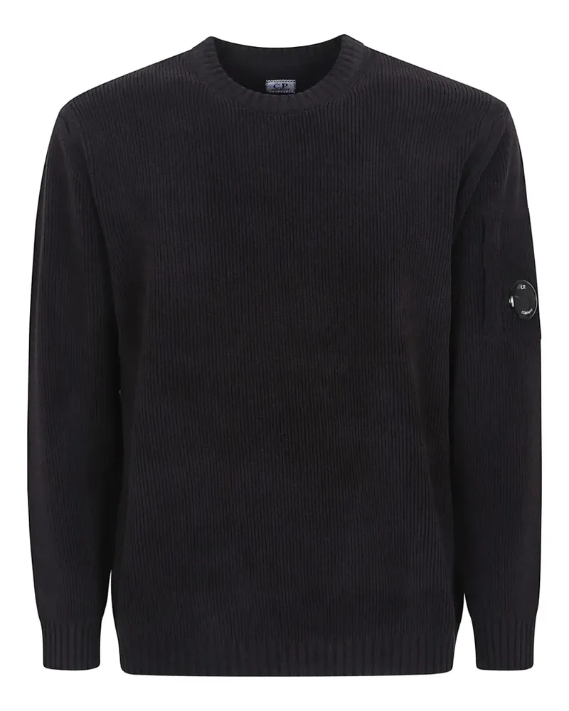 C.P. Company Lens-detail sweater - Schwarz Schwarz