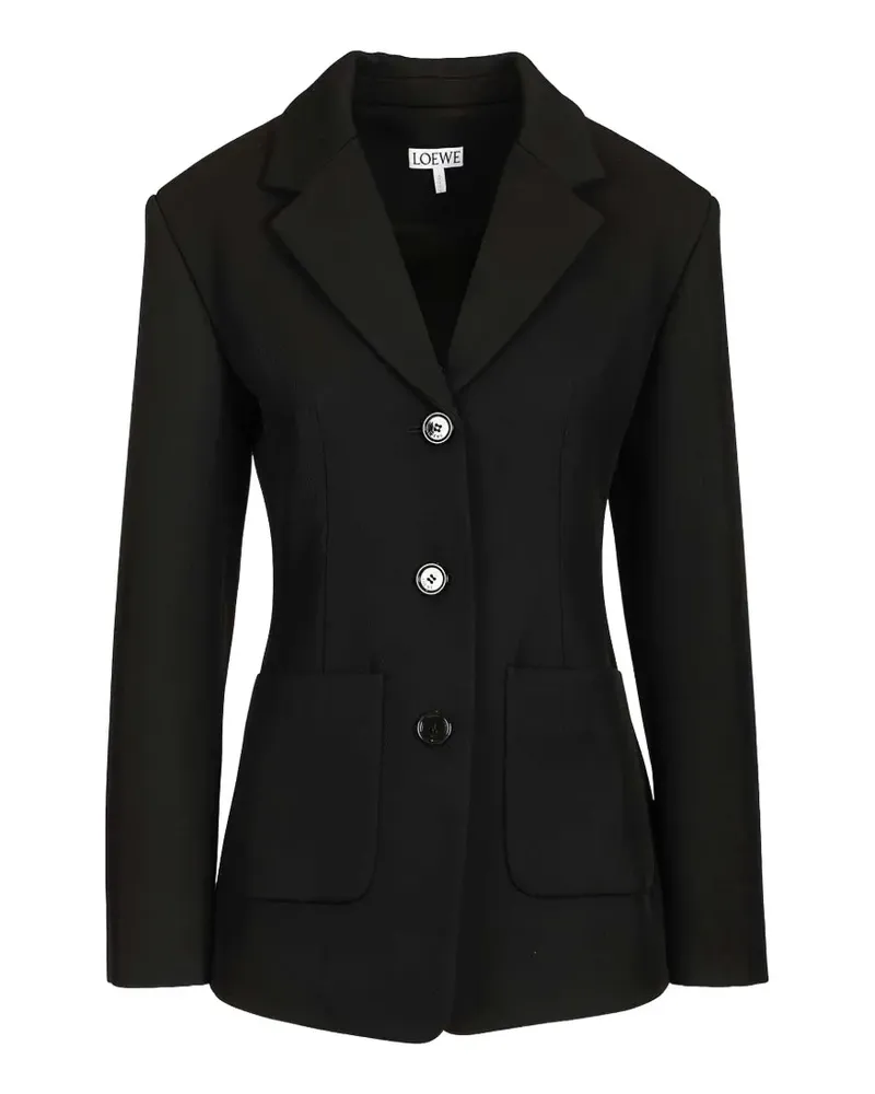 Loewe Einreihiger Blazer - Schwarz Schwarz