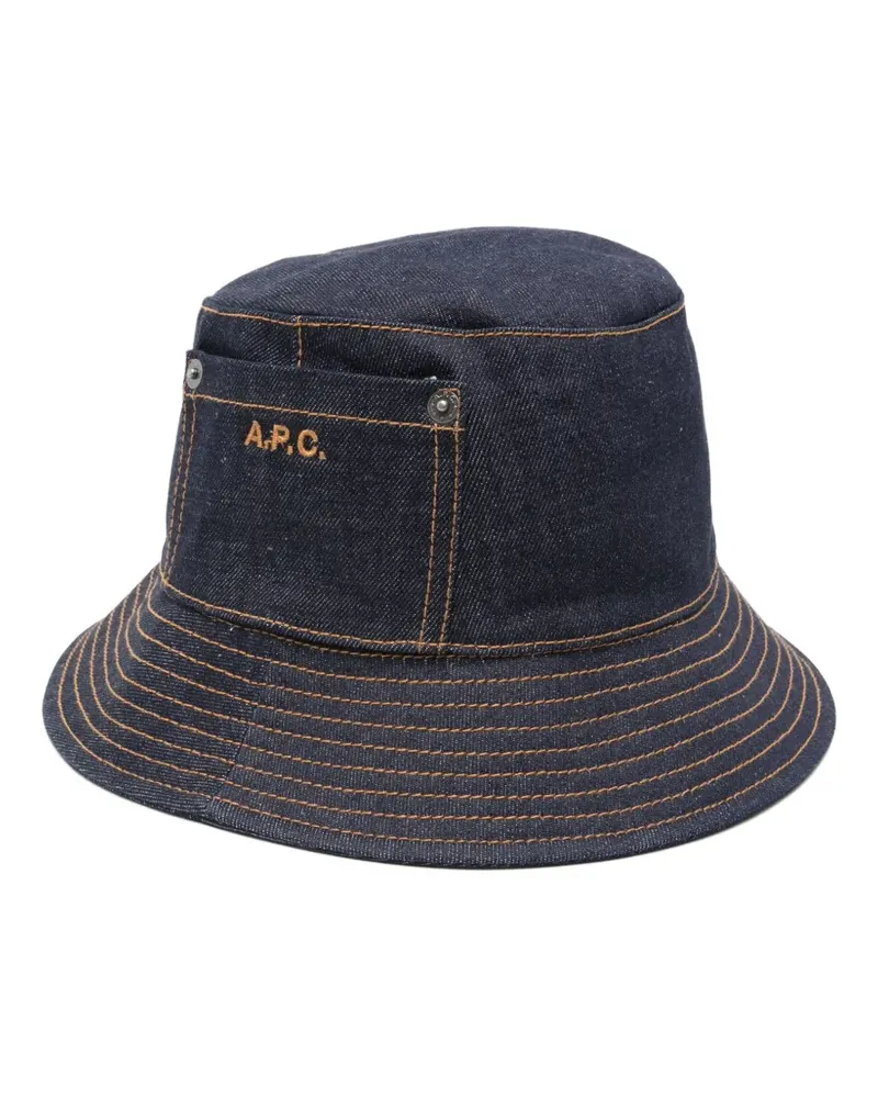 A.P.C. Fischerhut mit Tasche - Blau Blau