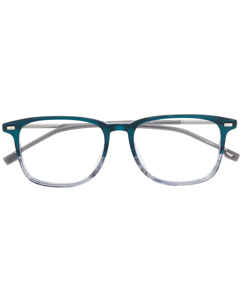 HUGO BOSS Brille mit breitem Gestell - Blau Blau