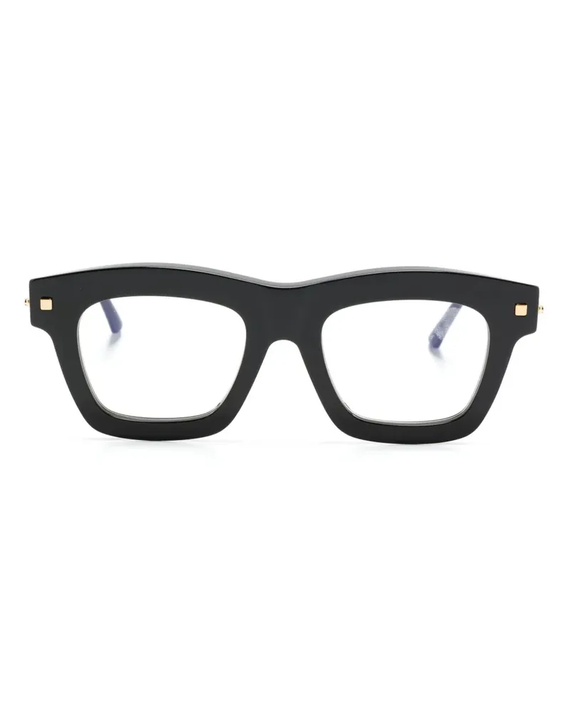 KUBORAUM Brille mit breitem Gestell - Schwarz Schwarz