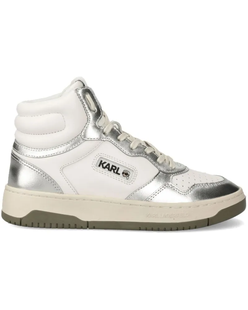 Karl Lagerfeld Krew Kollar Sneakers 35mm - Weiß Weiß