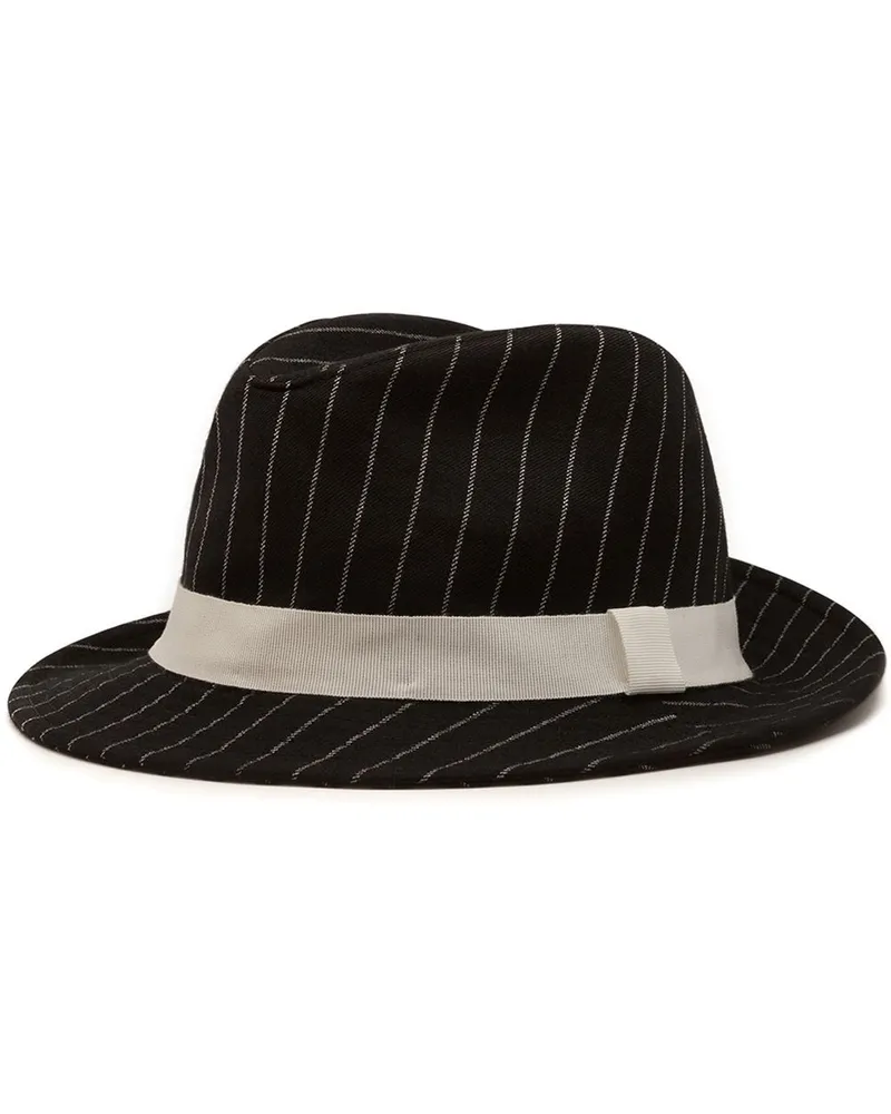 Dolce & Gabbana Fedora mit Nadelstreifen - Schwarz Schwarz